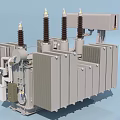Industrial Power Transformer Equipment Featuring Radiator Fins Bushings And Control Cabinet For Industrial Power Distribution