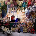 Stunning Floral Display with Various Colorful Flowers and Indoor Decorative Setup