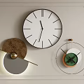 Modern Artistic Wall Clocks With Unique Geometric Design And Metal Frames 3d model
