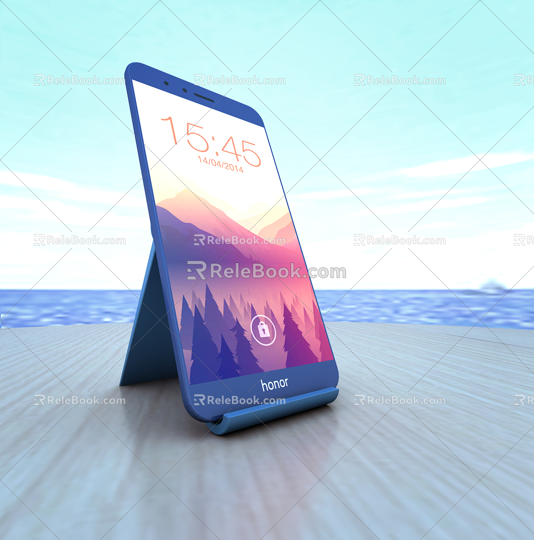 Modern Mobile Phone Huawei Smartphone 3d model