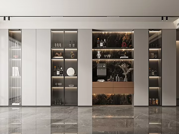 Light Luxury Wine Cabinet Wine Cabinet Decorative Cabinet (ID:ggach445639)