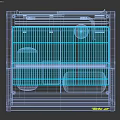 Turbo Air Commercial Display Case With Glass Door Multiple Shelves And Black Exterior Design