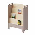 Simple Wooden Bookshelf With Multiple Layers For Organizing Books In Kids Room