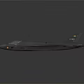Modern Stealth Fighter Jet Model With Sleek Aerodynamic Design And Dark Finish