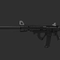 Tactical Modern Rifle With Long Barrel Picatinny Rail Magazine And Ergonomic Grip