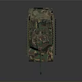Advanced Military Tank With Camouflage Coating And Multiple Antennas For Combat Operations