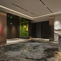 Modern reception hall 3d model