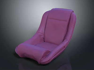 Modern Purple Upholstered Chair With Ergonomic Design And Comfortable Seating 3d model