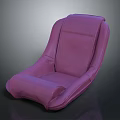 Modern Purple Upholstered Chair With Ergonomic Design And Comfortable Seating