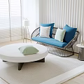 Modern Poliform double sofa 3d model