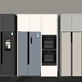 Modern Refrigerator Cabinet Oven Smart Refrigerator Embedded Refrigerator Double Door Refrigerator Three Door Refrigerator 3d model