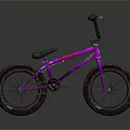 Pink BMX Bike With Wide Muddy Tires For Off Road Cycling Adventures