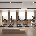 Modern Gym 3d model