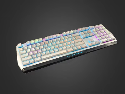 Mechanical Gaming Keyboard With RGB Backlit Keys And Durable Aluminum Frame Design For Computer 3d model