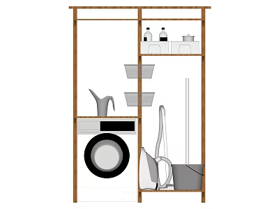 Modern washing machine 3d model