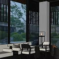 Sales Office Negotiation Area Reception Rest Area 3d model
