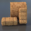 Organic Hay Bales In Cylindrical And Square Shapes For Agricultural Use