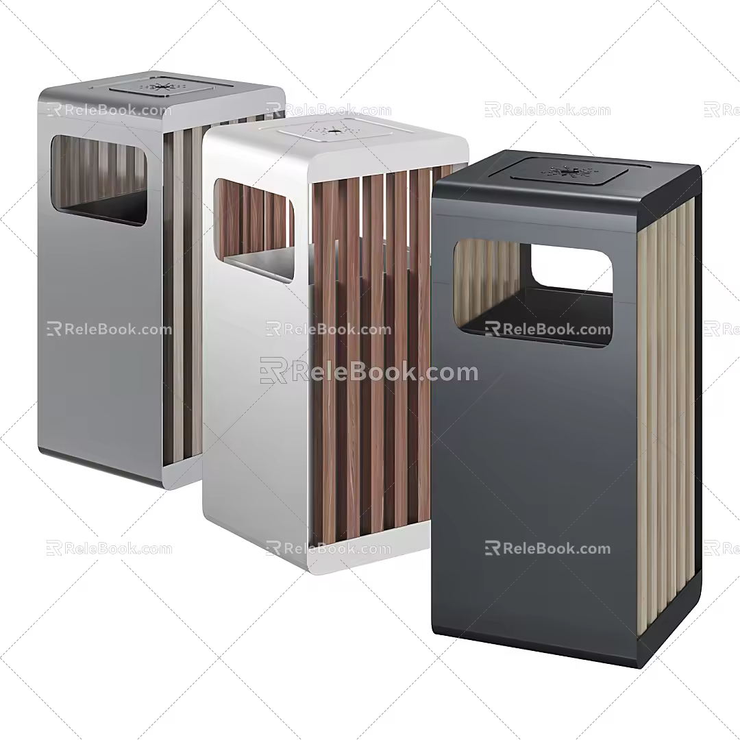 Modern trash can 3d model