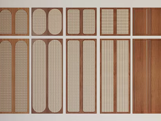 Chinese Style Cabinet Door Panel 3d model