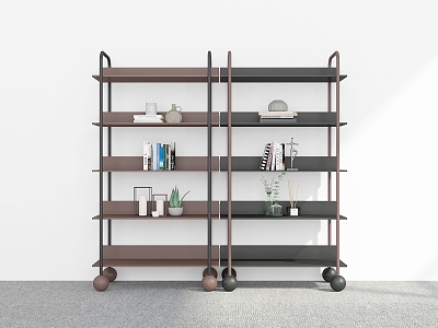 Bookshelf Storage Rack Decorative Rack Bookshelf Combination Bookshelf Shelf 3d model