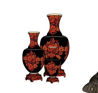 New Chinese Vase 3d model