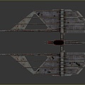 Battleship Starship Space Warship Sci-Fi Battleship 3d model