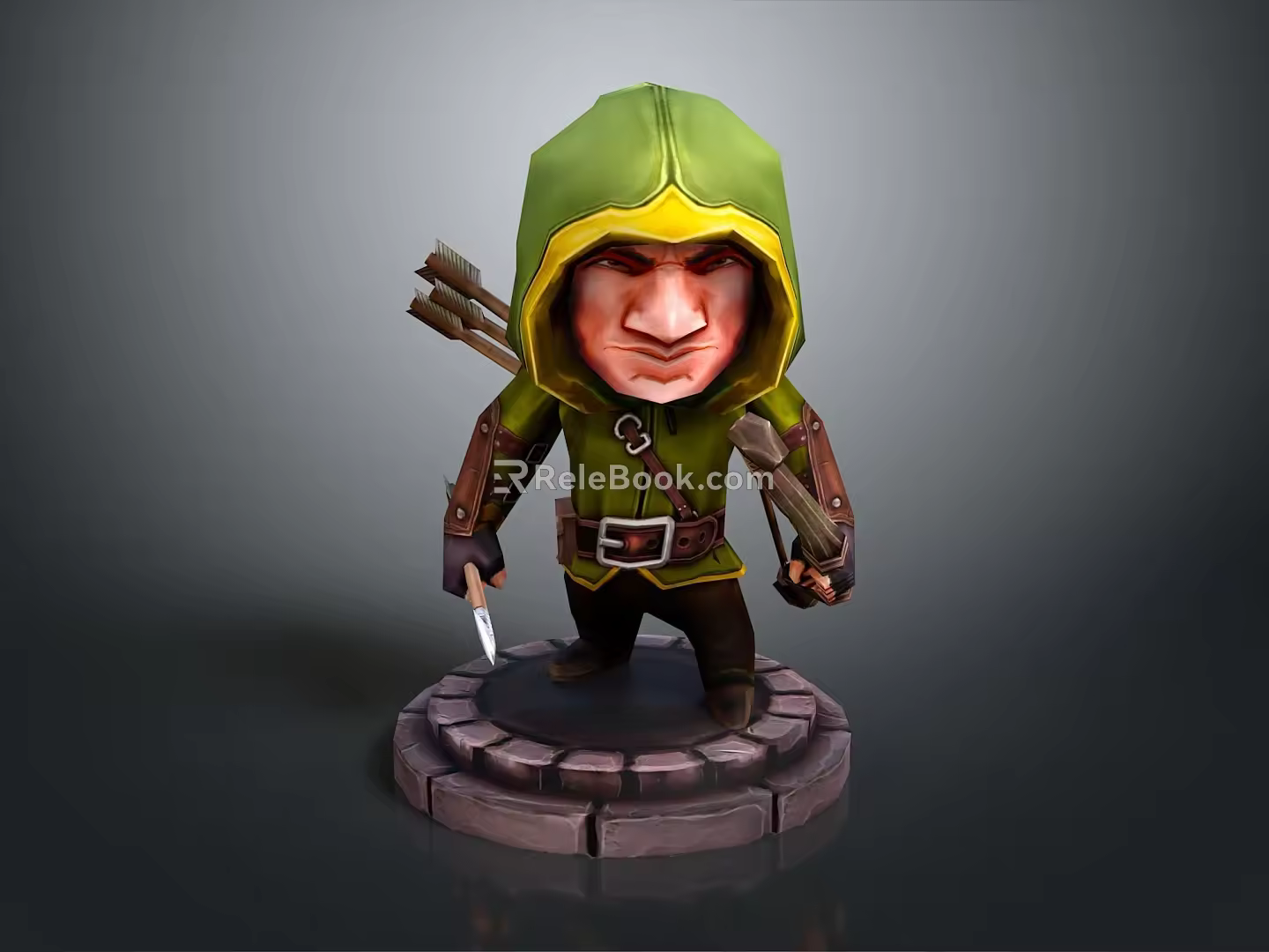 Ranger Ronin Swordsman Martial Arts Hunter Ancient Hunter Hero Assassin Killer Tramp 3d model