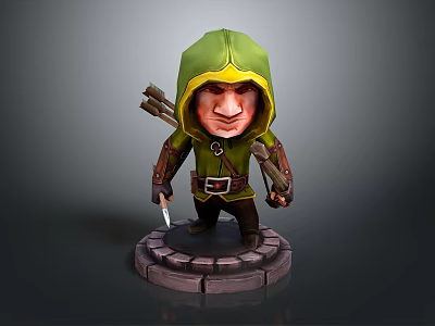 Ranger Ronin Swordsman Martial Arts Hunter Ancient Hunter Hero Assassin Killer Tramp 3d model