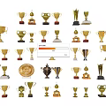 Trophy combination 3d model