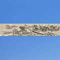Intricate Metal Carving With Floral And Bird Patterns On Decorative Panel
