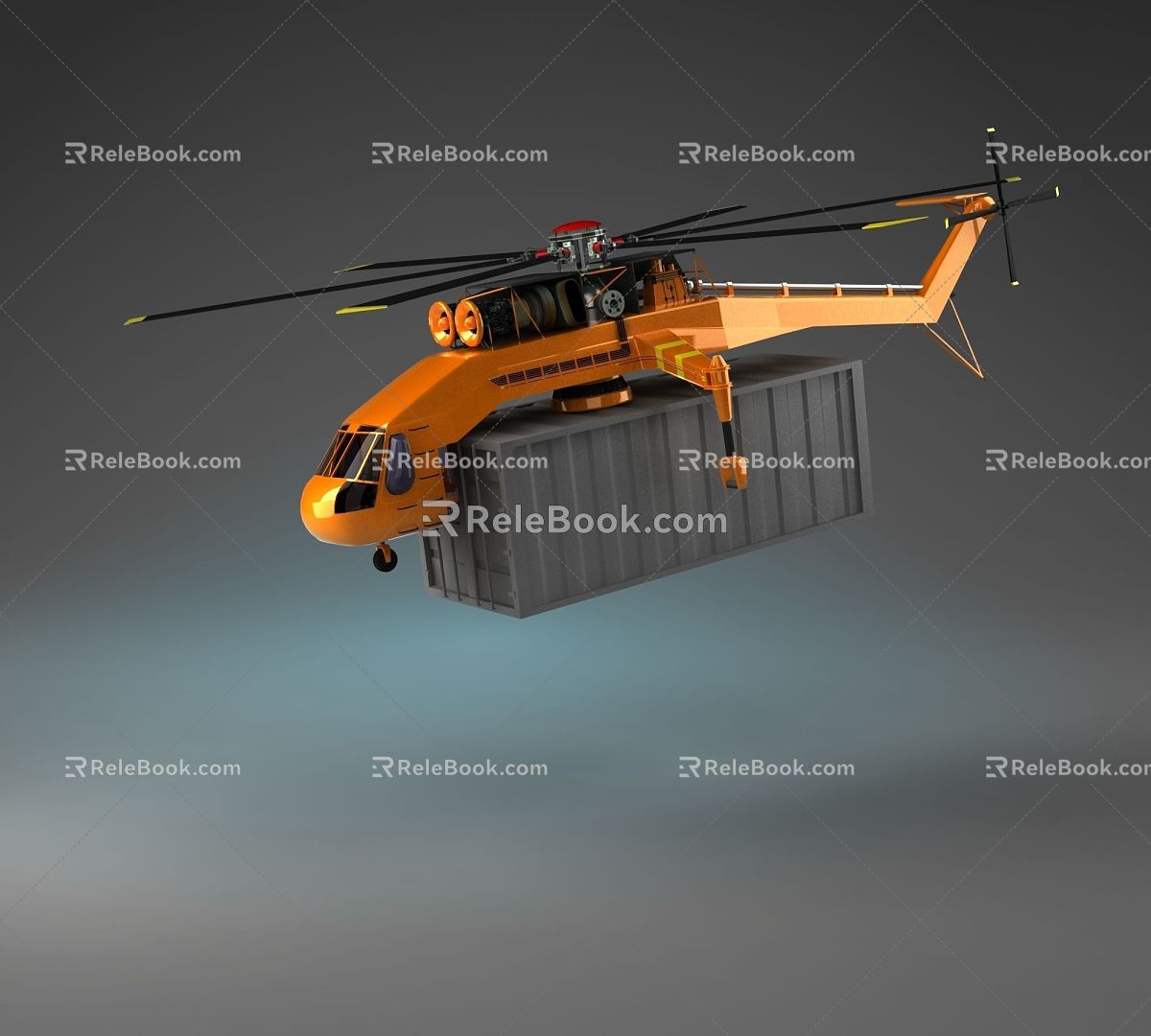 Modern Helicopter Transport Helicopter 3d model