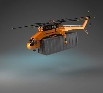 Modern Helicopter Transport Helicopter 3d model