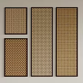 Decorative Wall Panels With Various Perforated Patterns And Designs 3d model