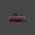 Red Convertible Sports Car With Sleek Body Design And Black Alloy Wheels
