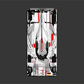 Sleek Silver Audi Race Car With Red Accents Rear Wing And Aerodynamic Design