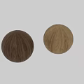Natural Wooden Floor Surface With Smooth Wooden Sphere And Visible Grain Patterns