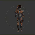 Mech Warrior Mech Soldier Machine Battlearm Mechanical Battlearm Machine Fighter Robot 3d model