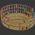 Golden Single Chair With Arched Structure Design And Circular Frame For Modern Interior Decor