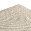 Modern Square Rug With Geometric Striped Pattern In Beige And Gray Neutral Tones 3d model