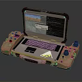 Rugged Industrial Electronic Laptop With Durable Design And Connected Control Panels