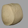 Fresh Homemade Square Bread With Creamy Yellow Cracked Surface Rustic Appearance