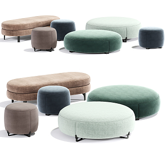 Modern Sofa Stool Bed End Stool 3d model