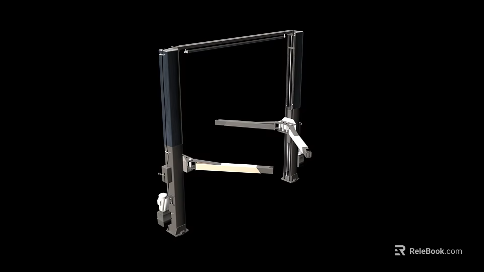 Mechanical Support Structure With Adjustable Arms And Durable Metal Base 3d model 