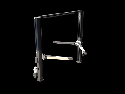 Mechanical Support Structure With Adjustable Arms And Durable Metal Base 3d model