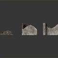 Scenic Mountain Landscape With Natural Rock Formations And Rough Textured Terrain