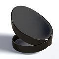 Modern Black Single Chair With Sleek Minimalist Design And Round Seat Frame