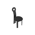 Modern Leisure Bar Stool With Black Frame Gray Padded Seat And Backrest Design