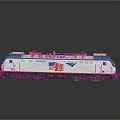 train light rail subway high-speed rail EMU modern train high-speed train high-speed locomotive EMU 3d model