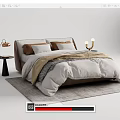 Modern Double Bed 3d model