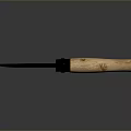 VINGO Knife With Oak Wooden Handle And Sharp Metal Blade Design